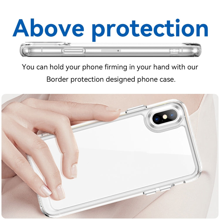 For iPhone XS Max Colorful Series Acrylic + TPU Phone Case