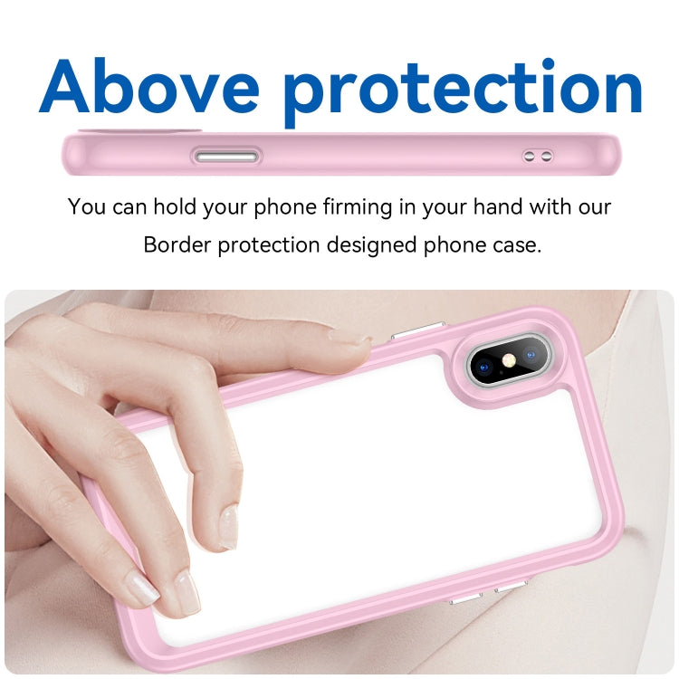 For iPhone X / XS Colorful Series Acrylic + TPU Phone Case