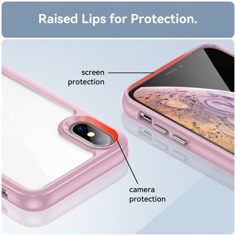 For iPhone X / XS Colorful Series Acrylic + TPU Phone Case