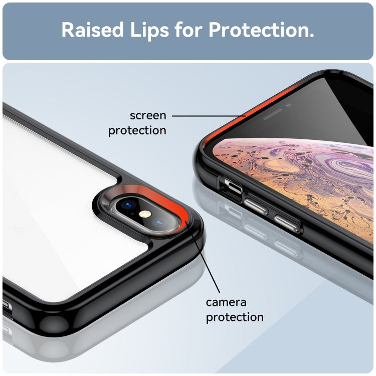 For iPhone X / XS Colorful Series Acrylic + TPU Phone Case