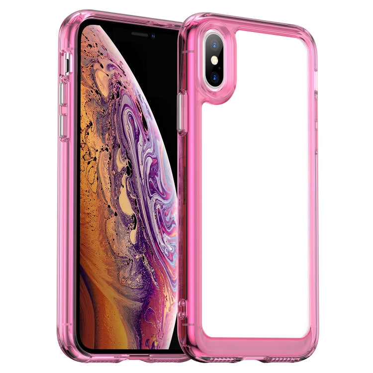 For iPhone X / XS Colorful Series Acrylic + TPU Phone Case