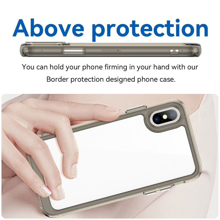 For iPhone X / XS Colorful Series Acrylic + TPU Phone Case