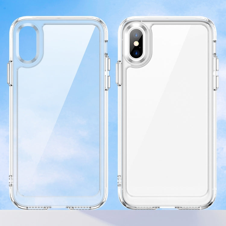 For iPhone X / XS Colorful Series Acrylic + TPU Phone Case