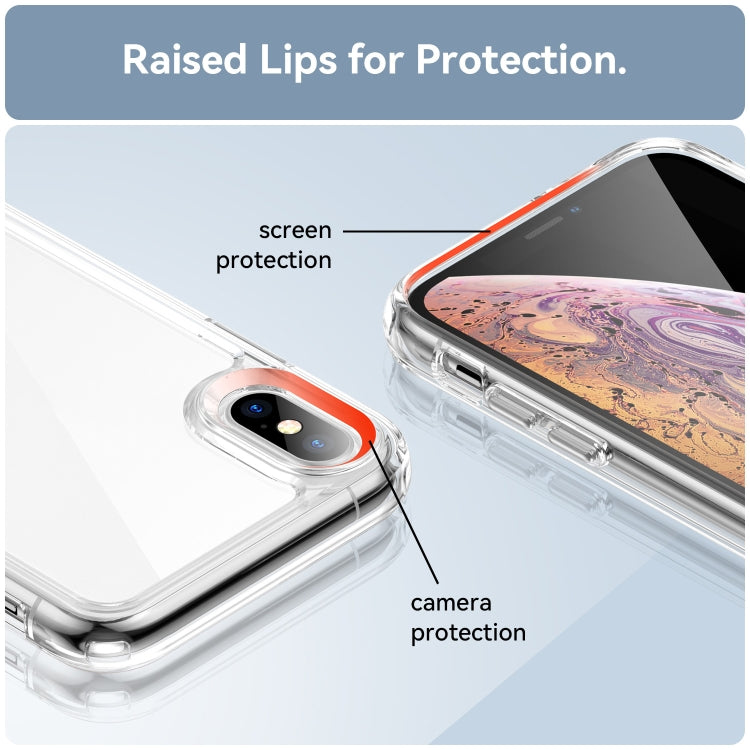 For iPhone X / XS Colorful Series Acrylic + TPU Phone Case
