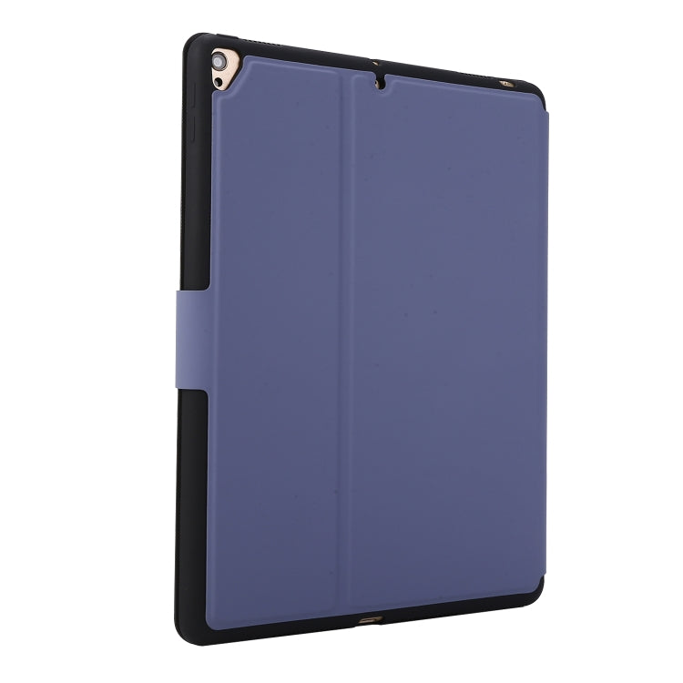 For iPad 9.7 (2018) / (2017) Electric Pressed Texture Horizontal Flip Leather Case with Holder & Pen Slot