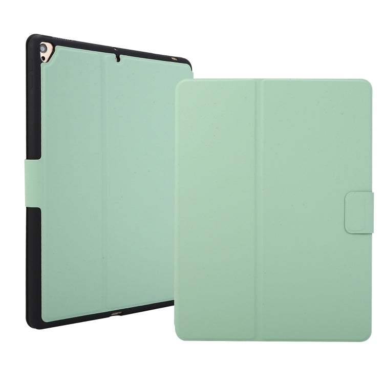 For iPad 9.7 (2018) / (2017) Electric Pressed Texture Horizontal Flip Leather Case with Holder & Pen Slot