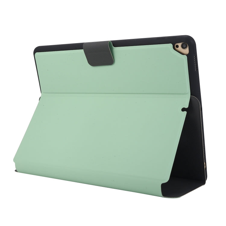 For iPad 9.7 (2018) / (2017) Electric Pressed Texture Horizontal Flip Leather Case with Holder & Pen Slot