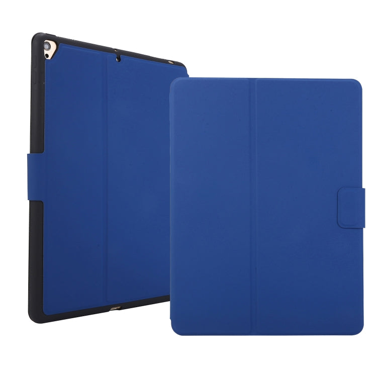 For iPad 9.7 (2018) / (2017) Electric Pressed Texture Horizontal Flip Leather Case with Holder & Pen Slot