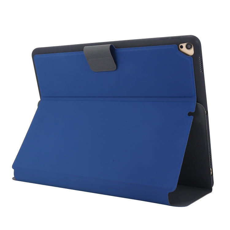 For iPad 9.7 (2018) / (2017) Electric Pressed Texture Horizontal Flip Leather Case with Holder & Pen Slot