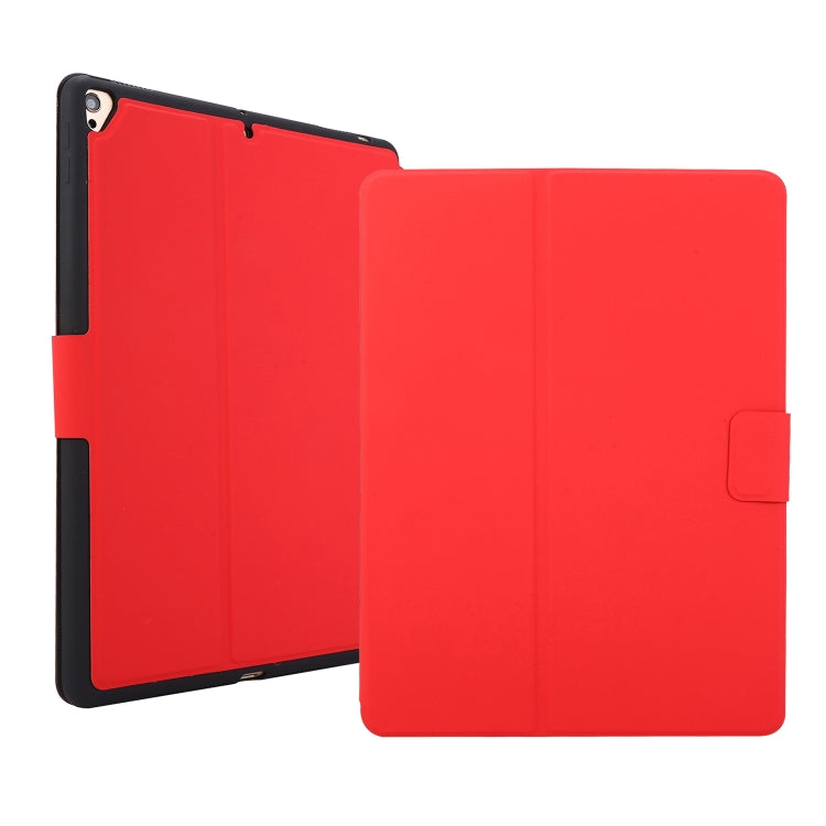 For iPad 9.7 (2018) / (2017) Electric Pressed Texture Horizontal Flip Leather Case with Holder & Pen Slot