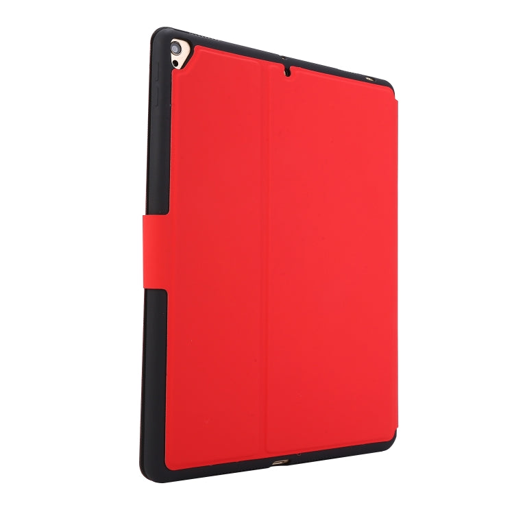 For iPad 9.7 (2018) / (2017) Electric Pressed Texture Horizontal Flip Leather Case with Holder & Pen Slot