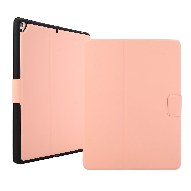 For iPad 9.7 (2018) / (2017) Electric Pressed Texture Horizontal Flip Leather Case with Holder & Pen Slot