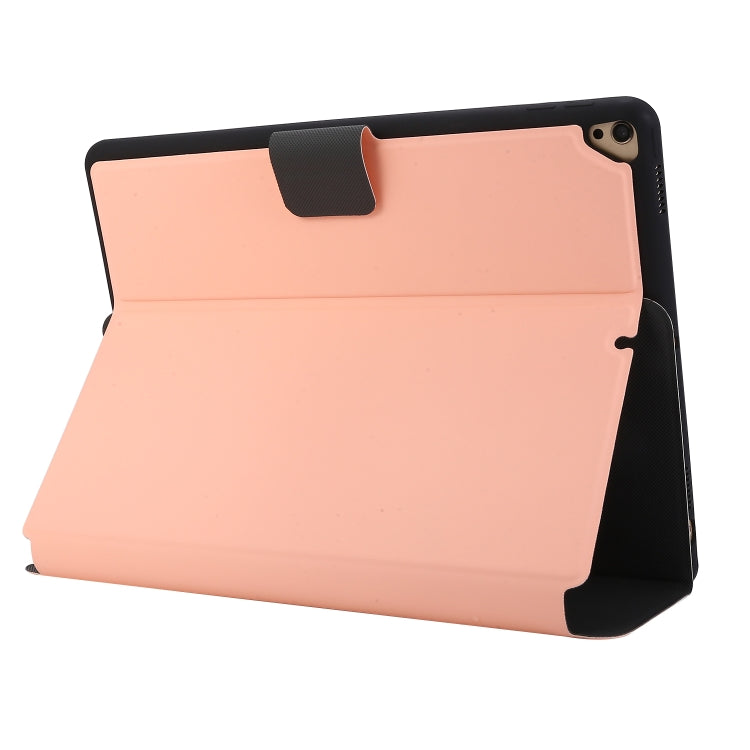 For iPad 9.7 (2018) / (2017) Electric Pressed Texture Horizontal Flip Leather Case with Holder & Pen Slot