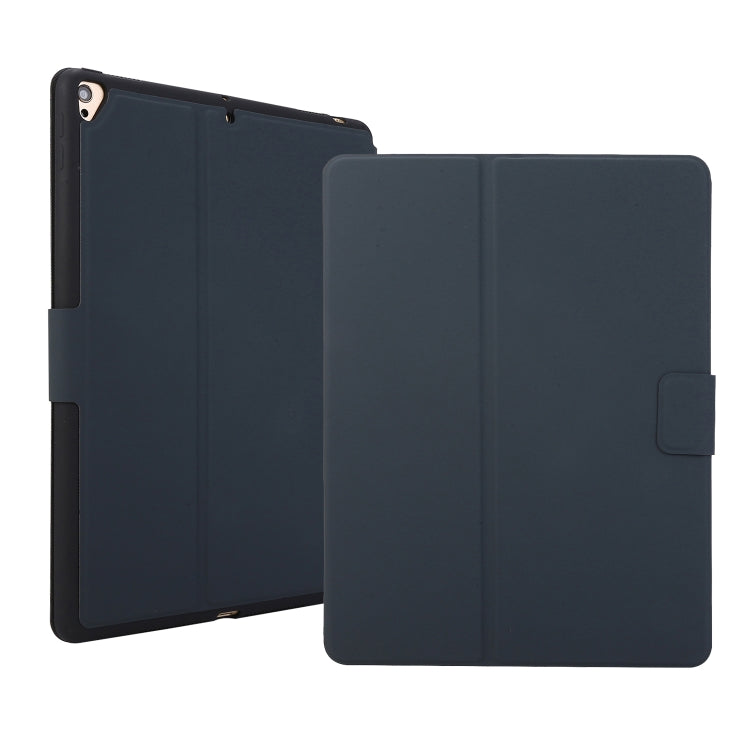 For iPad 9.7 (2018) / (2017) Electric Pressed Texture Horizontal Flip Leather Case with Holder & Pen Slot