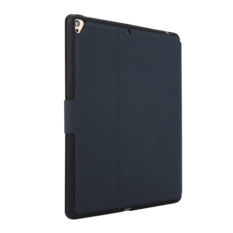 For iPad 9.7 (2018) / (2017) Electric Pressed Texture Horizontal Flip Leather Case with Holder & Pen Slot