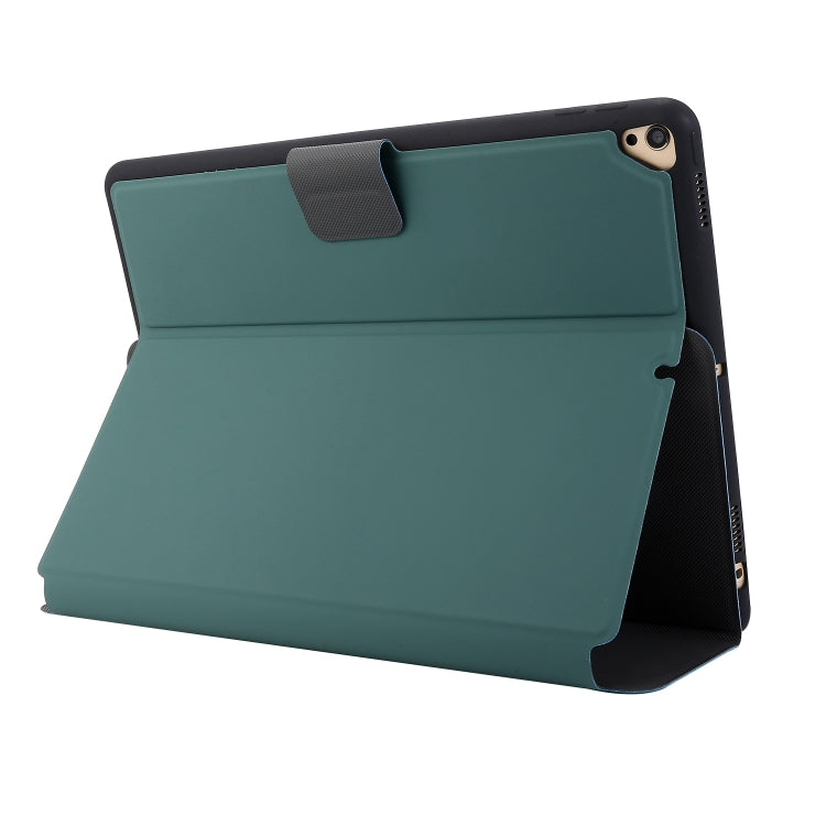 For iPad 9.7 (2018) / (2017) Electric Pressed Texture Horizontal Flip Leather Case with Holder & Pen Slot