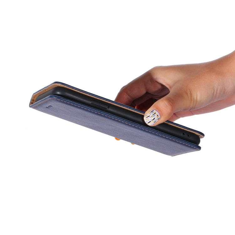For iPhone 14 Plus Gloss Oil Solid Color Magnetic Leather Phone Case