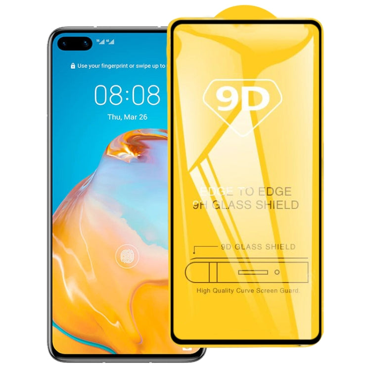For Huawei P40 9D Full Glue Full Screen Tempered Glass Film