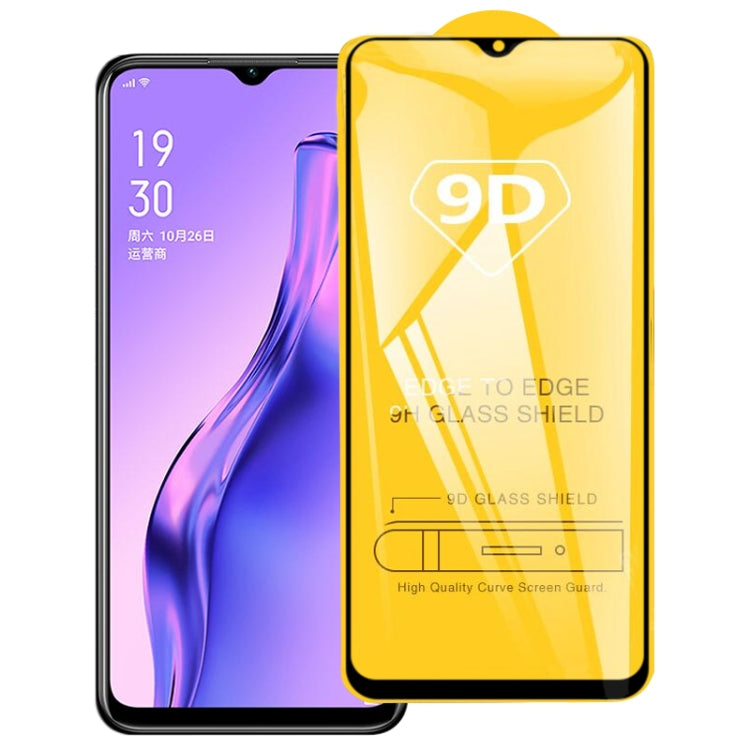For OPPO A8 9D Full Glue Full Screen Tempered Glass Film