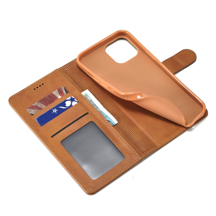 For iPhone 14 LC.IMEEKE Calf Texture Horizontal Flip Leather Case