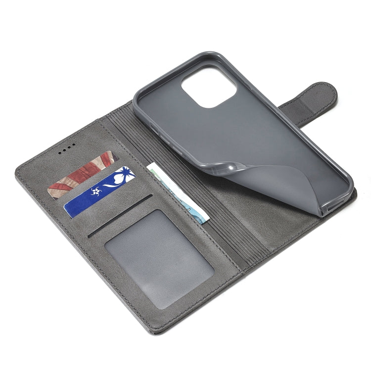 For iPhone 14 LC.IMEEKE Calf Texture Horizontal Flip Leather Case