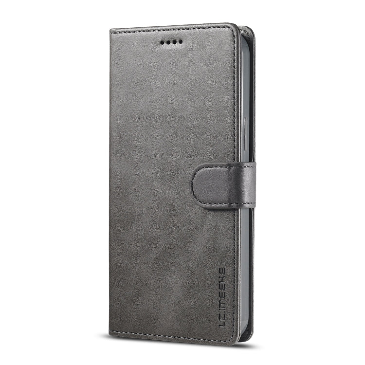 For iPhone 14 Plus LC.IMEEKE Calf Texture Horizontal Flip Leather Case