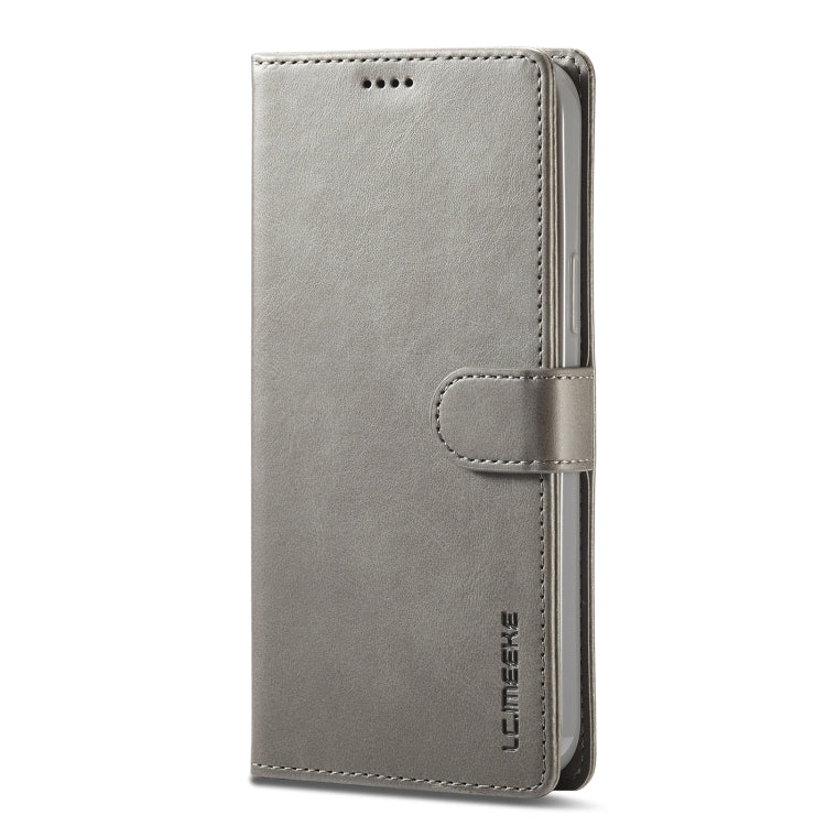 For iPhone 14 Pro Max LC.IMEEKE Calf Texture Horizontal Flip Leather Case
