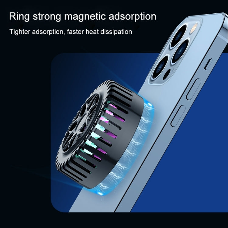 Mobile Phone Tablet Magnetic Semiconductor Radiator(Black)