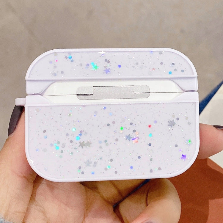 For AirPods Pro Gypsophila Flowers Pattern Wireless Earphone Protective Case