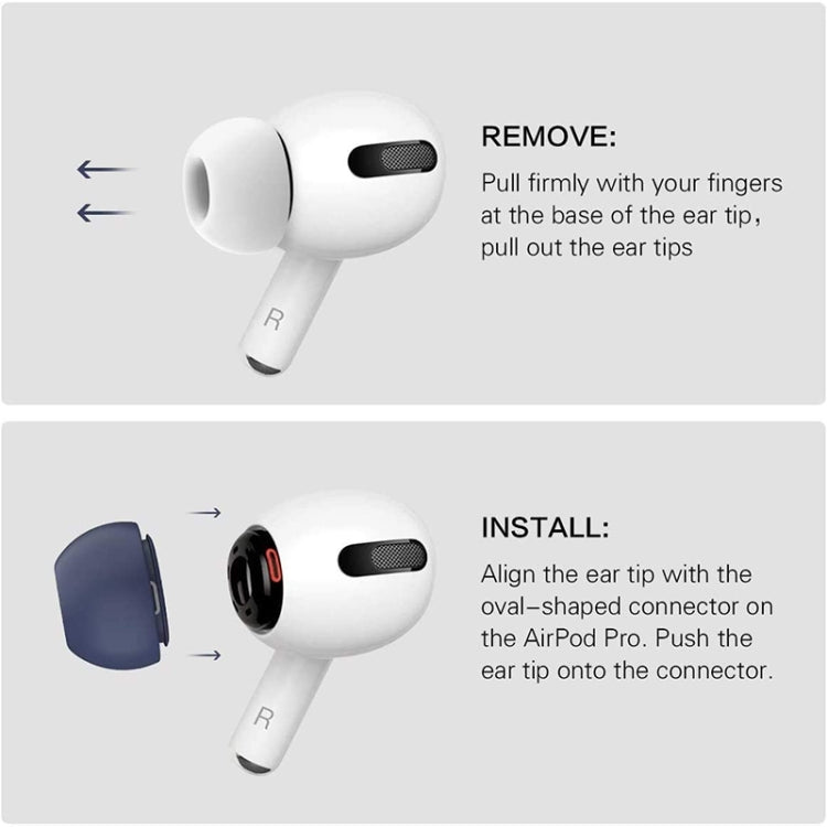 For AirPods Pro 1 Pairs Wireless Earphones Silicone Replaceable Earplug