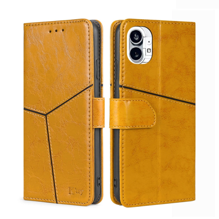 For Nothing Phone 1 Geometric Stitching Leather Phone Case