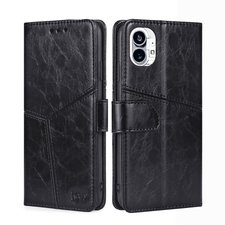 For Nothing Phone 1 Geometric Stitching Leather Phone Case