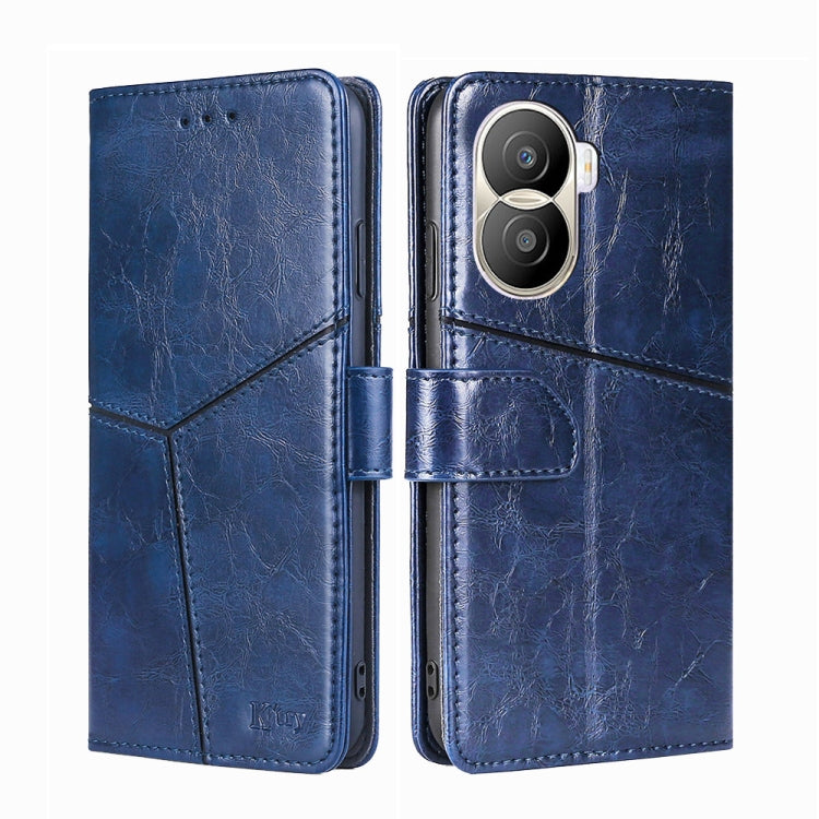 For Honor X40i Geometric Stitching Leather Phone Case