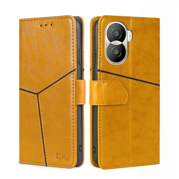 For Honor X40i Geometric Stitching Leather Phone Case