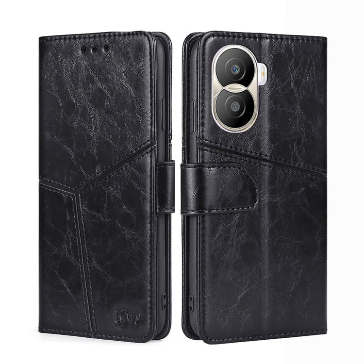 For Honor X40i Geometric Stitching Leather Phone Case