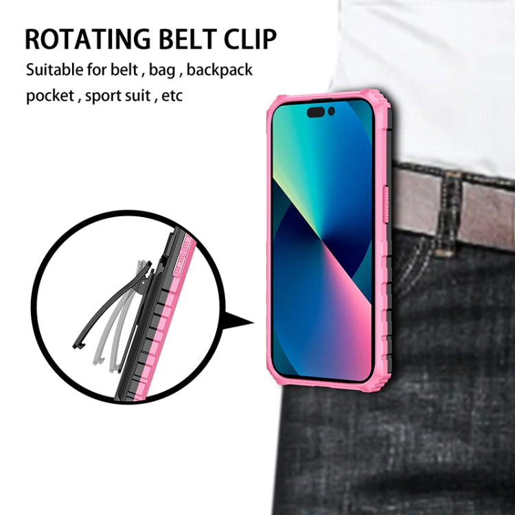 For iPhone 14 Pro King Kong Back Clip Series Holder Phone Case