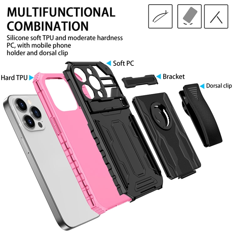 For iPhone 14 Pro Max King Kong Back Clip Series Holder Phone Case