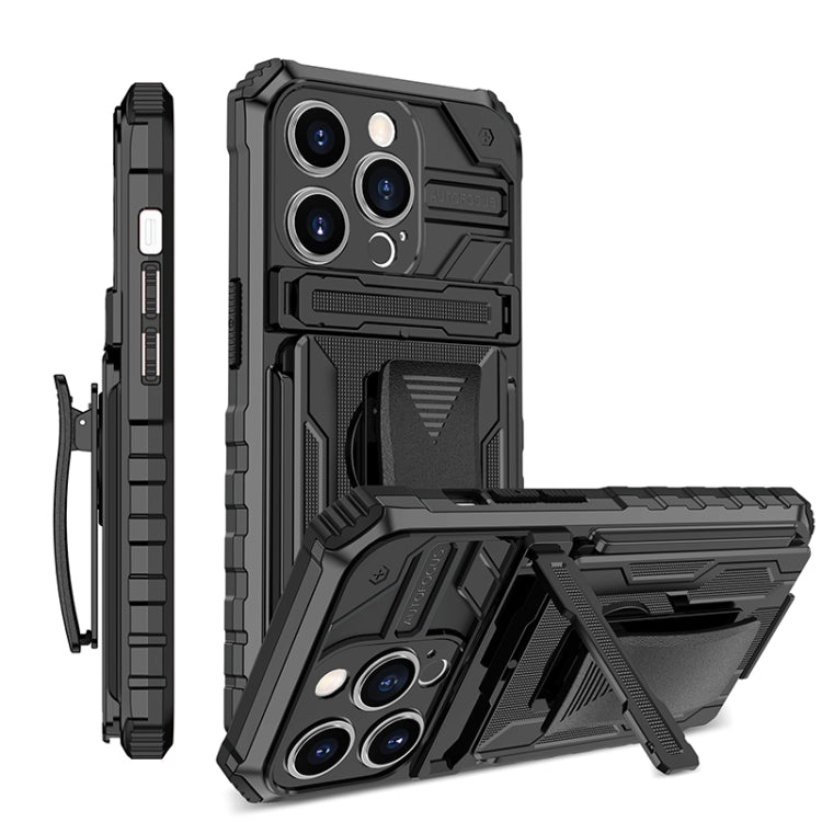 For iPhone 13 Pro King Kong Back Clip Series Holder Phone Case