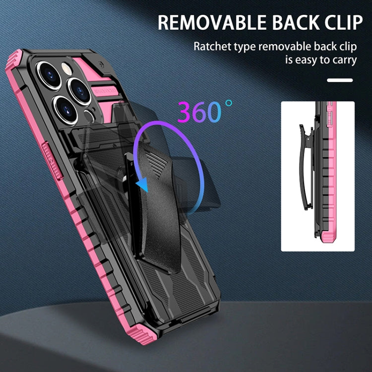 For iPhone 13 Pro Max King Kong Back Clip Series Holder Phone Case
