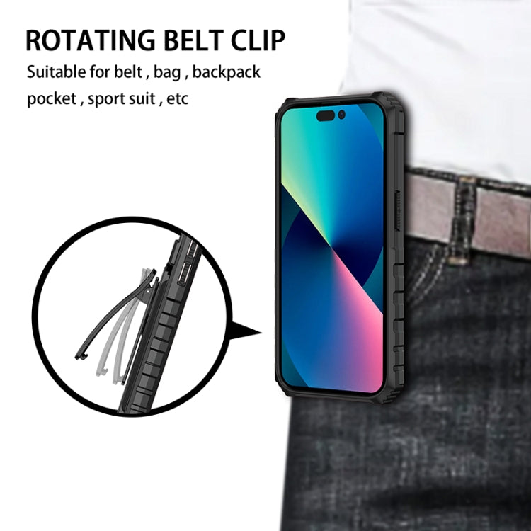 For iPhone 13 Pro Max King Kong Back Clip Series Holder Phone Case