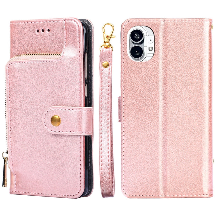For Nothing Phone 1 Zipper Bag Leather Phone Case