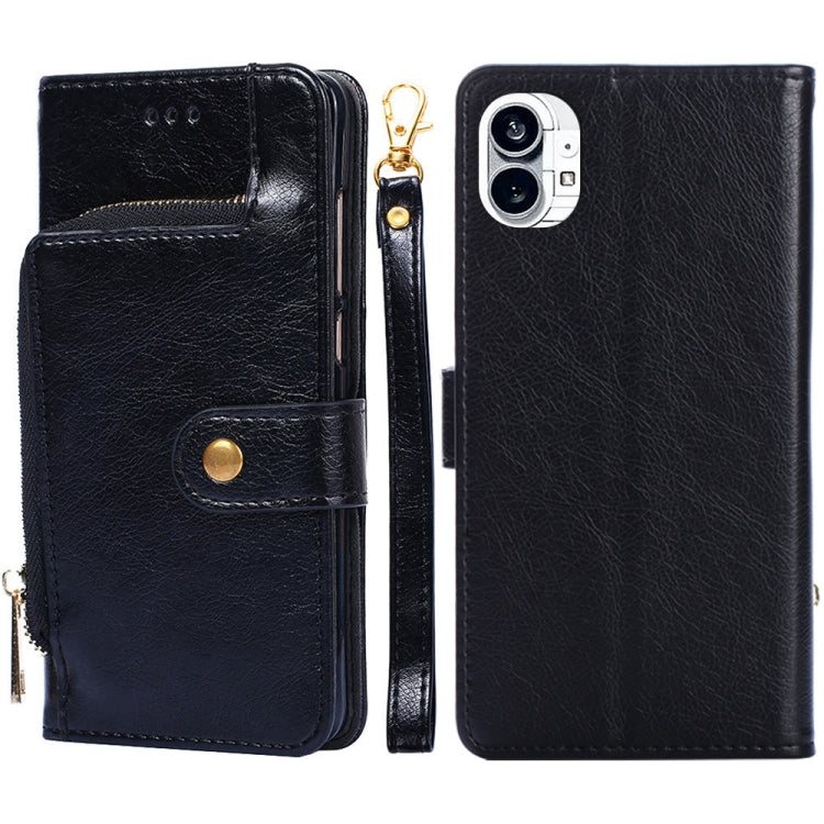 For Nothing Phone 1 Zipper Bag Leather Phone Case