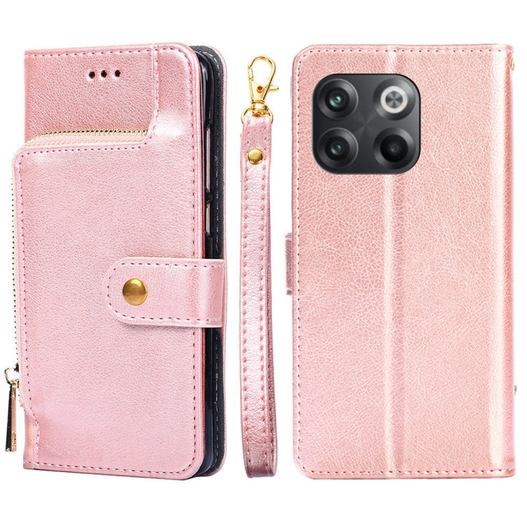 For OnePlus 10T Zipper Bag Leather Phone Case