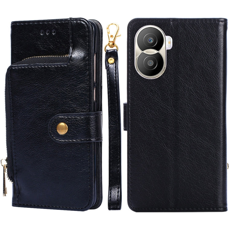 For Honor X40i Zipper Bag Leather Phone Case