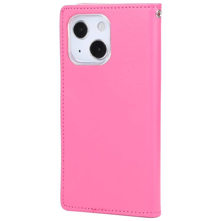 For iPhone 14 GOOSPERY RICH DIARY Crazy Horse Texture Leather Case