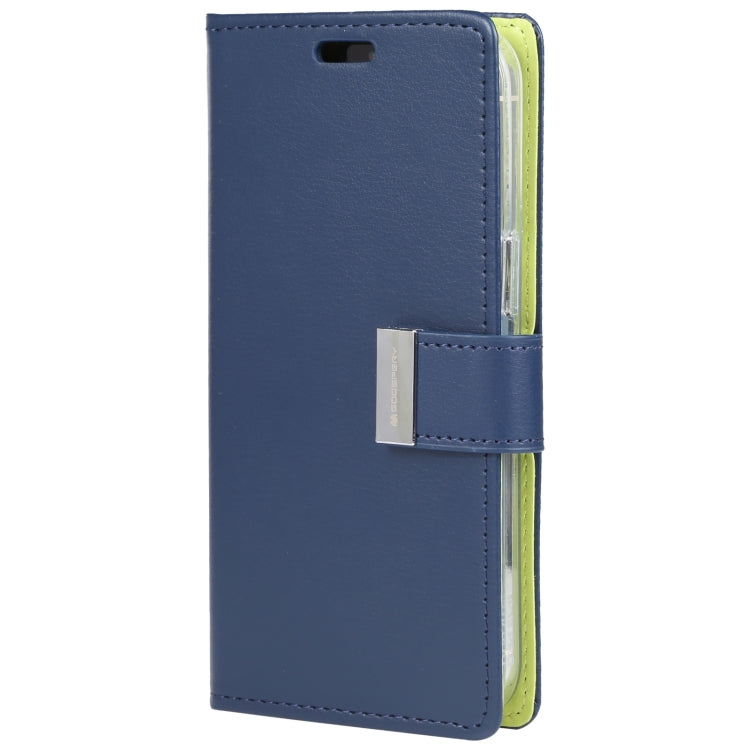 For iPhone 14 GOOSPERY RICH DIARY Crazy Horse Texture Leather Case