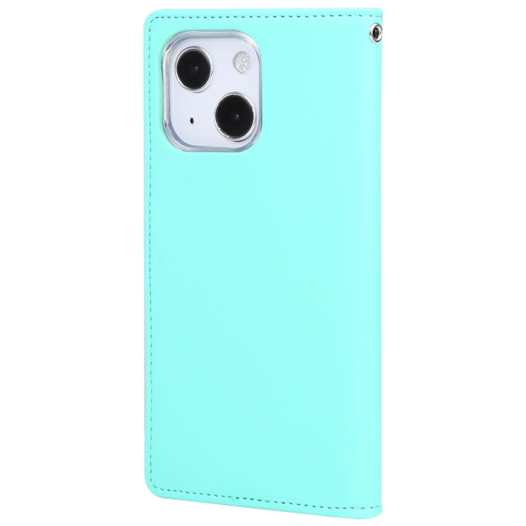 For iPhone 14 Plus GOOSPERY RICH DIARY Crazy Horse Texture Leather Case