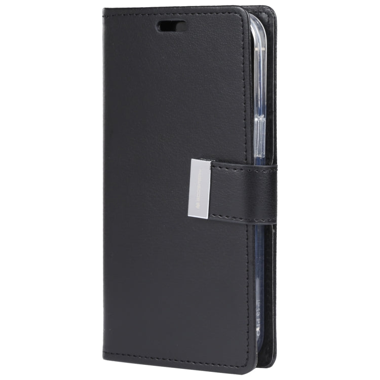 For iPhone 14 Pro GOOSPERY RICH DIARY Crazy Horse Texture Leather Case