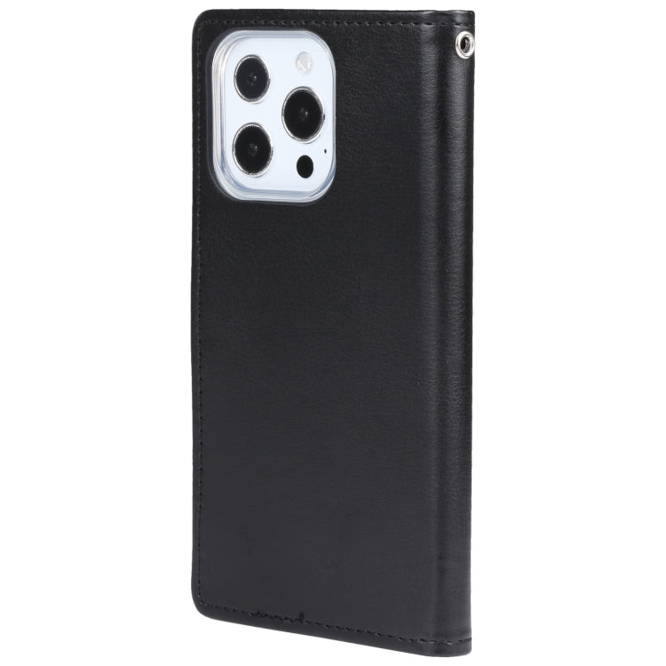 For iPhone 14 Pro GOOSPERY RICH DIARY Crazy Horse Texture Leather Case
