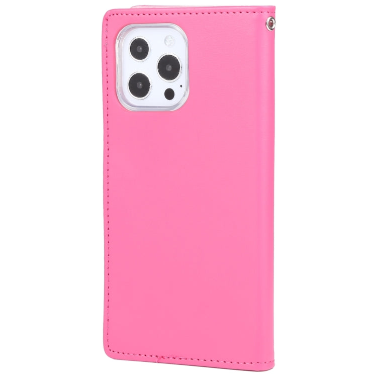 For iPhone 14 Pro GOOSPERY RICH DIARY Crazy Horse Texture Leather Case